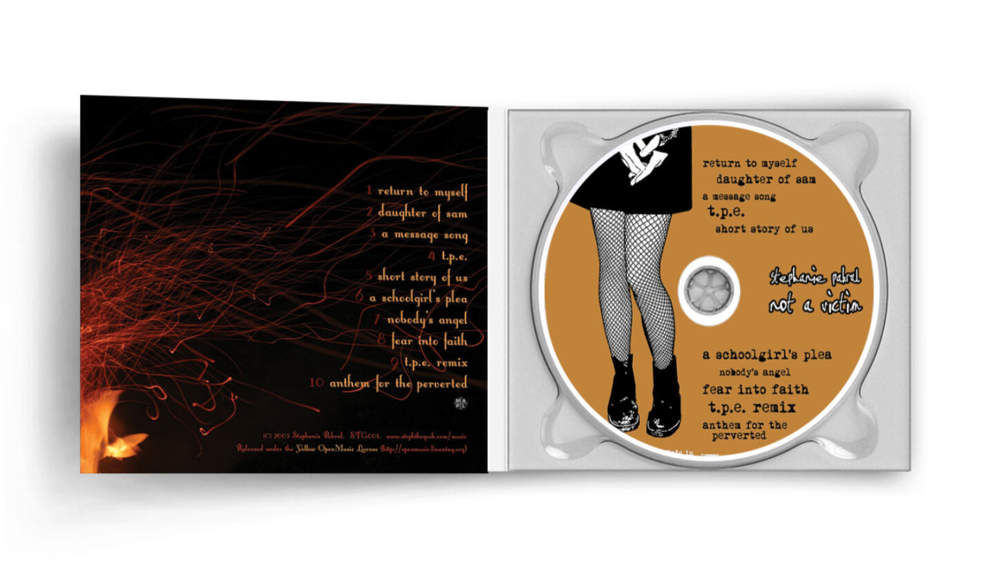 Not A Victim CD case