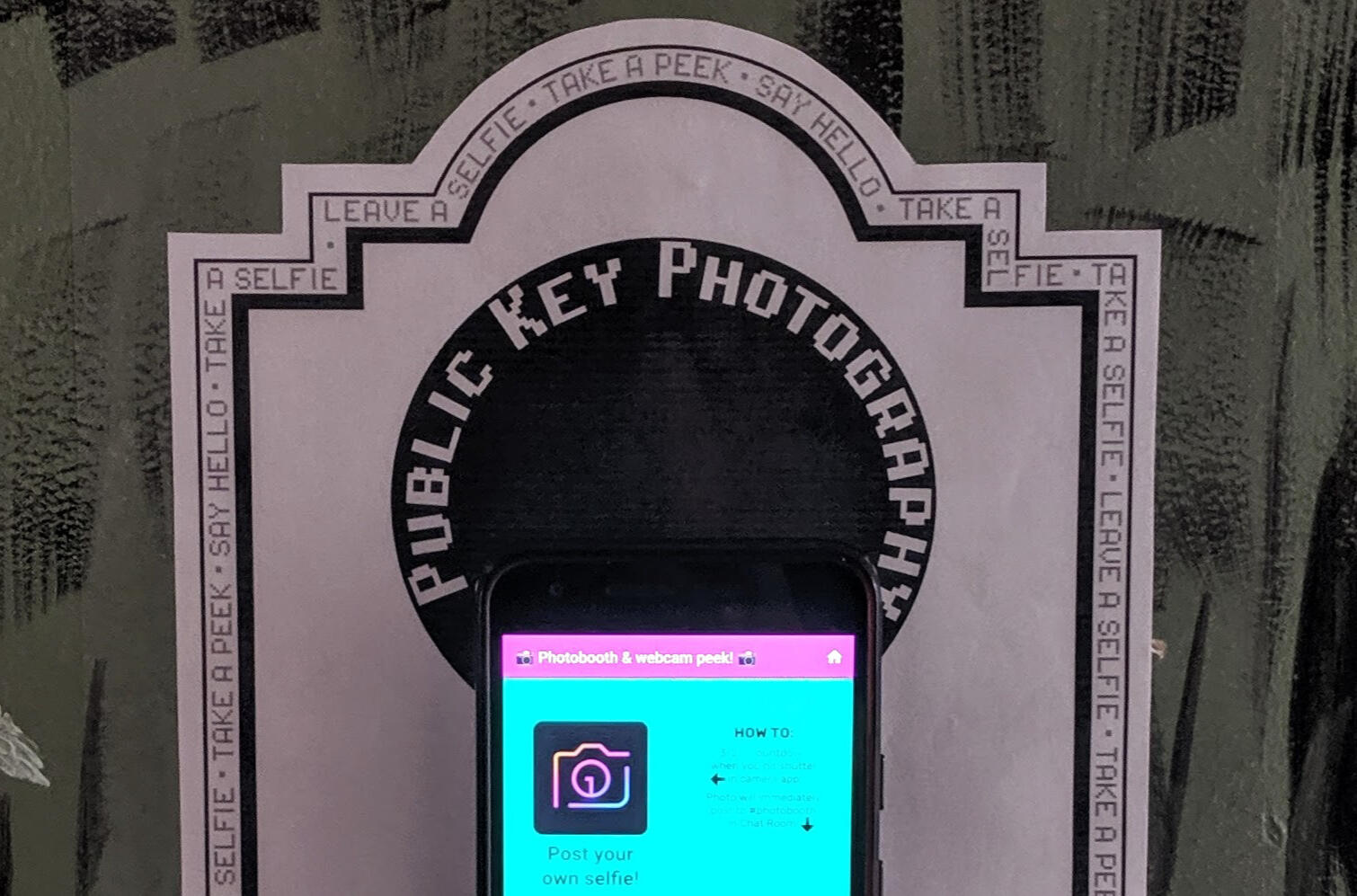Public Key Photography installation